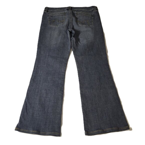 Vintage Denim Dynamite Hippie Low Rise Flare Bell Bottom Jeans Size 31 (Size 10) - Picture 7 of 16